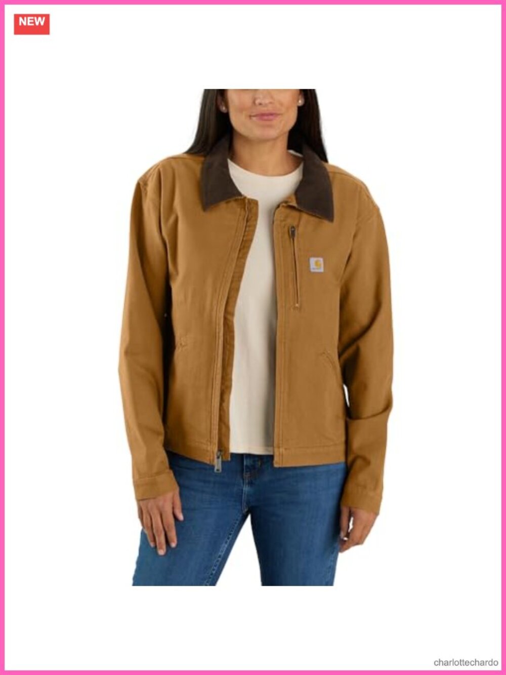 Carhartt Women's Iconic Crawford Detroit Jacket - Rugged Flex Cotton Spandex